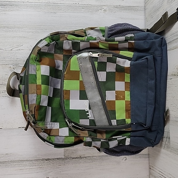 L.L. Bean Other - L.L. Bean large pixel Minecraft style campus backpack many pockets FLAWED